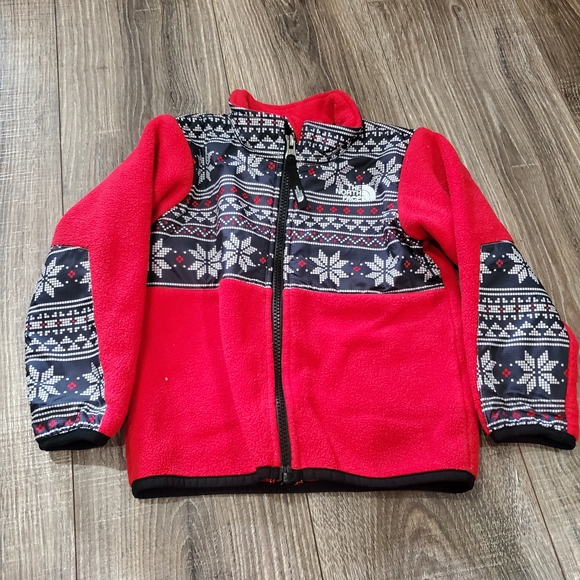 Baby The North Face Jacket Size 18-24M Red Fleece Jacket - Picture 1 of 7